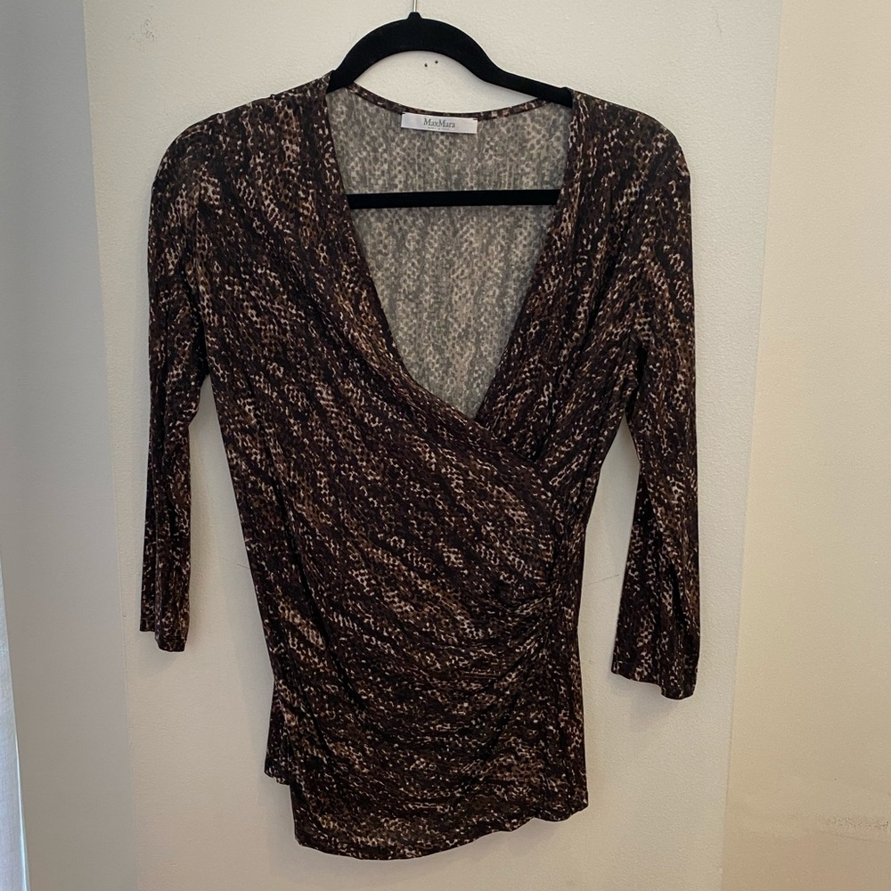 MaxMara Printed Blouse Size Medium